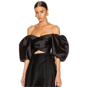 Elegant Black Off-Shoulder Blouse